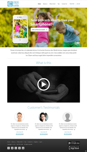 Presentation website to our app