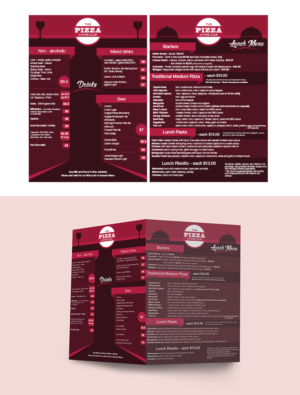 Menu Design by DG for Pizza Club | Design: #12668013