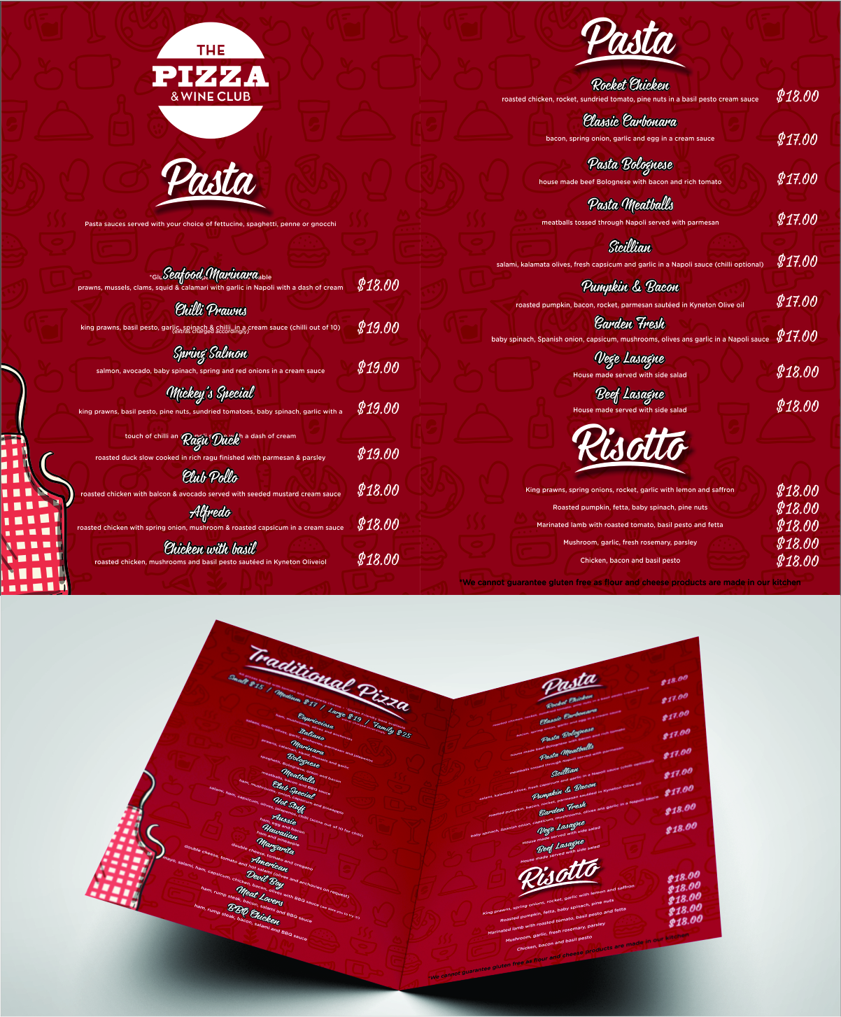 Diseño de Menú por DG para Pizza Club | Diseño #12668014