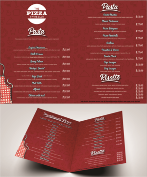 Menu Design by DG for Pizza Club | Design: #12668014