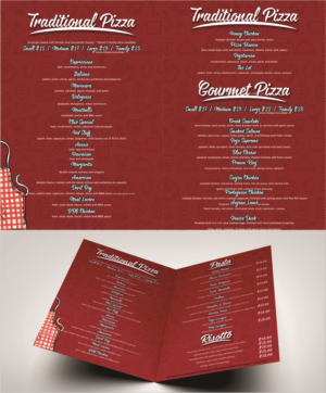 Menu Design by DG for Pizza Club | Design: #12668015