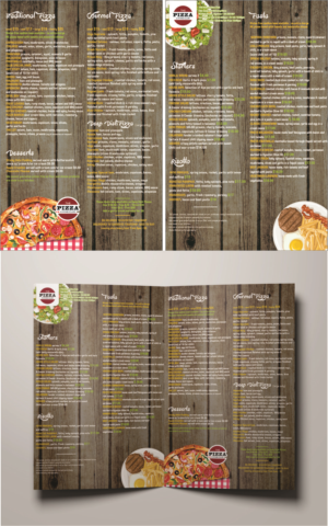 Menu Design by DG for Pizza Club | Design: #12668034
