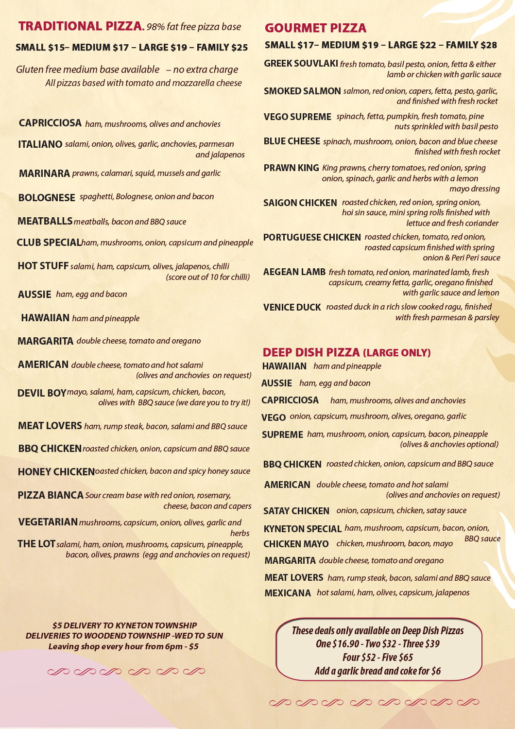 Menu Design by Kowzi for Pizza Club | Design #12753214