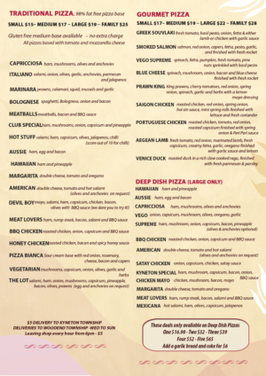 Menu Design by Kowzi for Pizza Club | Design: #12753214
