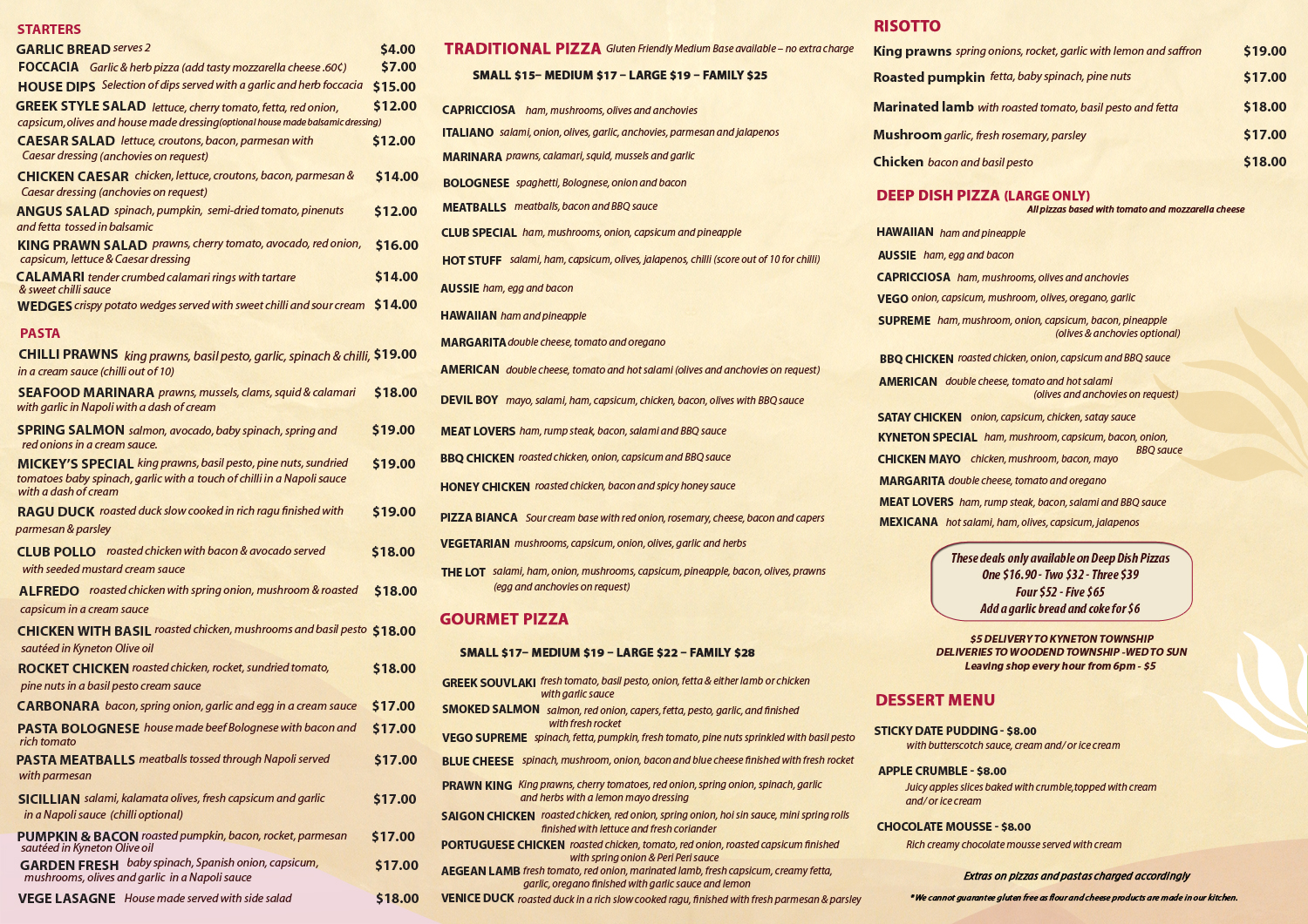 Menu Design by Kowzi for Pizza Club | Design #12753225
