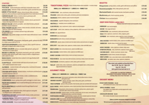 Menu Design by Kowzi for Pizza Club | Design: #12753225