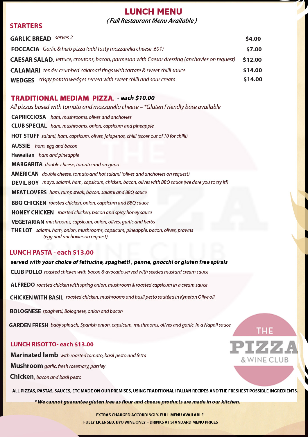 Menu Design by Kowzi for Pizza Club | Design #12753425