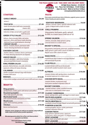 Menu Design by Kowzi for Pizza Club | Design: #12753516