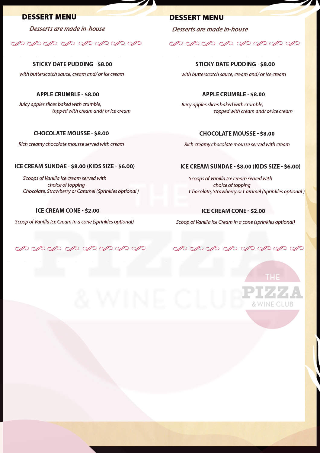 Menu Design by Kowzi for Pizza Club | Design #12753535