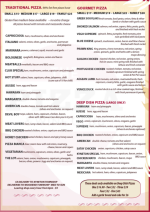 Menu Design by Kowzi for Pizza Club | Design: #12753928