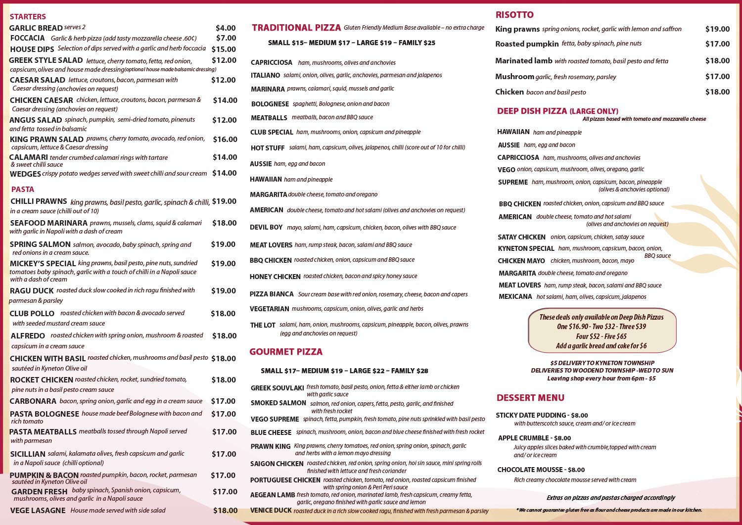 Menu Design by Kowzi for Pizza Club | Design #12753929
