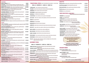 Menu Design by Kowzi for Pizza Club | Design: #12753929