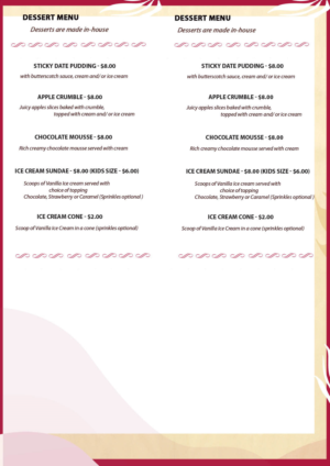 Menu Design by Kowzi for Pizza Club | Design: #12753930