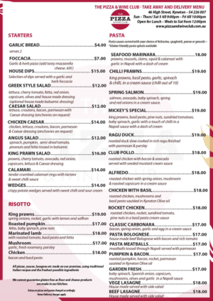 Menu Design by Kowzi for Pizza Club | Design: #12753931
