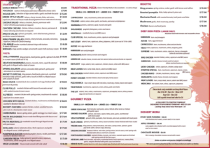 Menu Design by Kowzi for Pizza Club | Design: #12754067