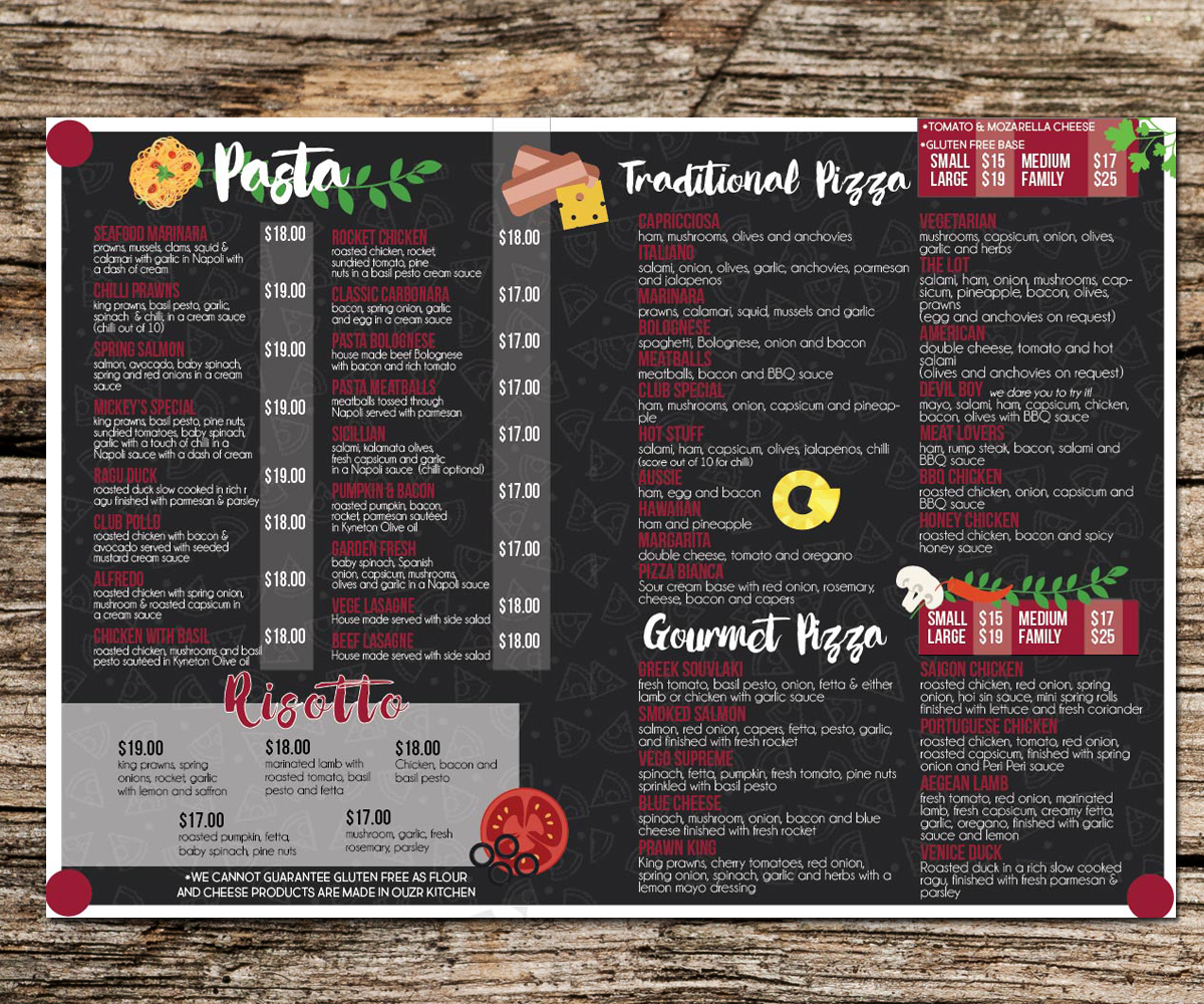 Menu Design by CerezaChan for Pizza Club | Design #12744029