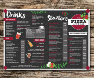 Menu Design by CerezaChan for Pizza Club | Design: #12744030