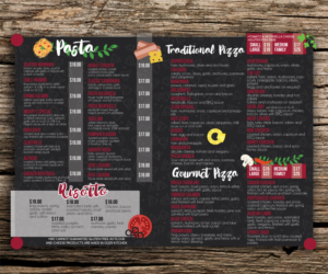 Menu Design by CerezaChan for Pizza Club | Design: #12751108