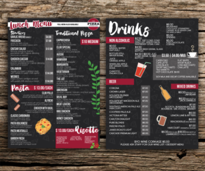 Menu Design by CerezaChan for Pizza Club | Design: #12751119