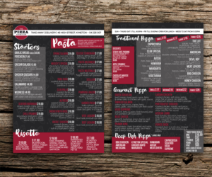 Menu Design by CerezaChan for Pizza Club | Design: #12751121