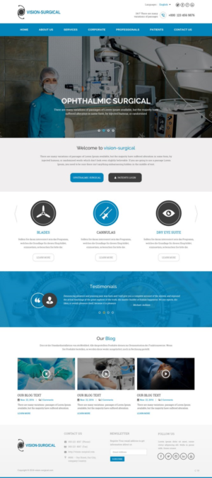 Web Design by pb for Vision Surgical  | Design: #12666851