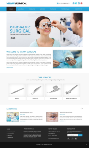 Web Design by pb for Vision Surgical  | Design: #12666853
