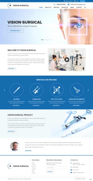 Web Design by pb for Vision Surgical  | Design: #12666856
