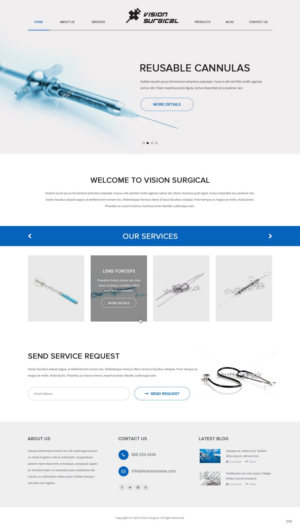 Web Design by pb for Vision Surgical  | Design: #12666860
