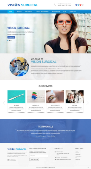 Web Design by pb for Vision Surgical  | Design: #12677425