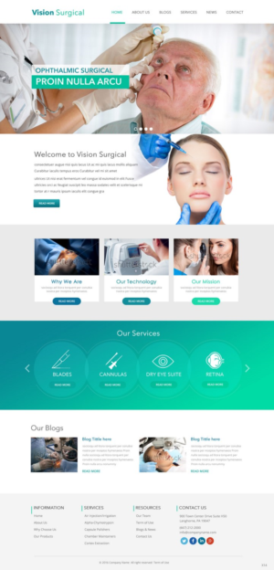 Web Design by pb for Vision Surgical  | Design: #12677429