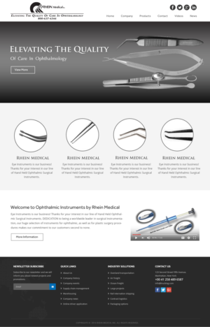 Web Design par Xclusive Designer pour Vision Surgical  | Design #12738147