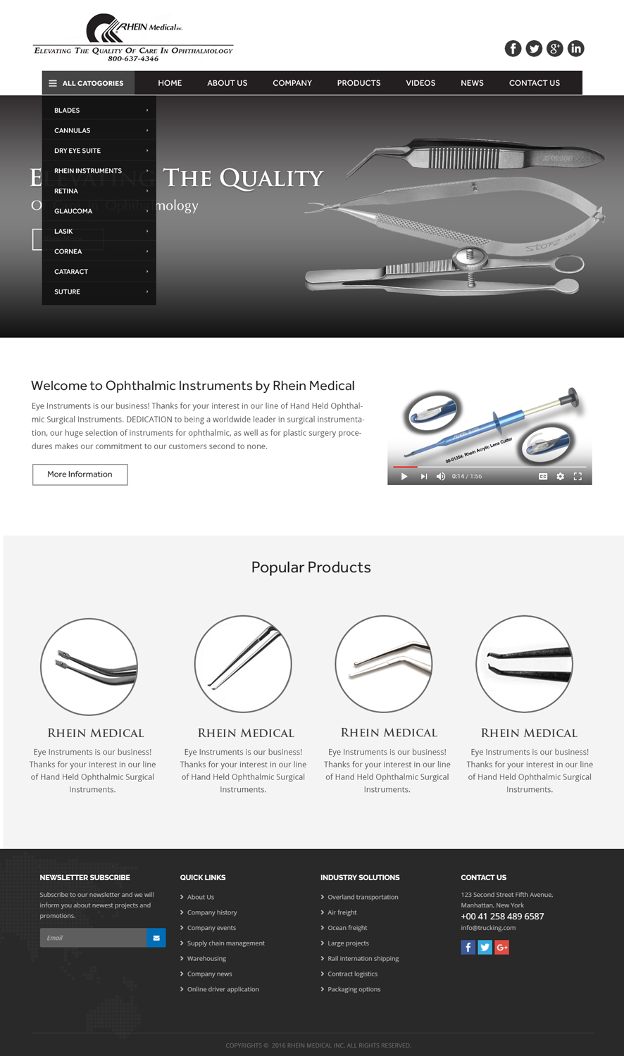 Web Design by Xclusive Designers for Vision Surgical  | Design #12932793