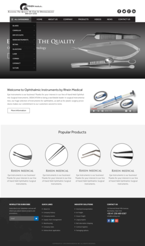 Web Design by Xclusive Designers for Vision Surgical  | Design: #12932793