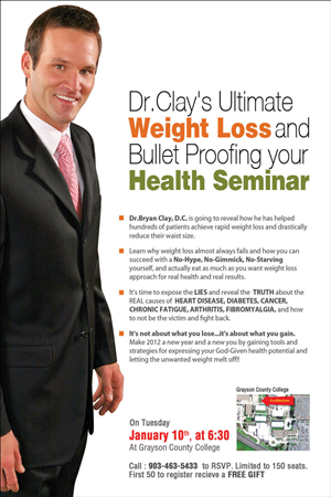 A poster for Life Chiropractic's up coming powerful health workshop/seminar | Poster Design by UM1356