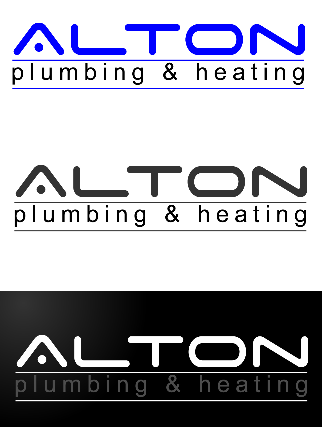 Plumbing Logo Design for Alton Plumbing and Heating by Margaretha Widen Design 30036
