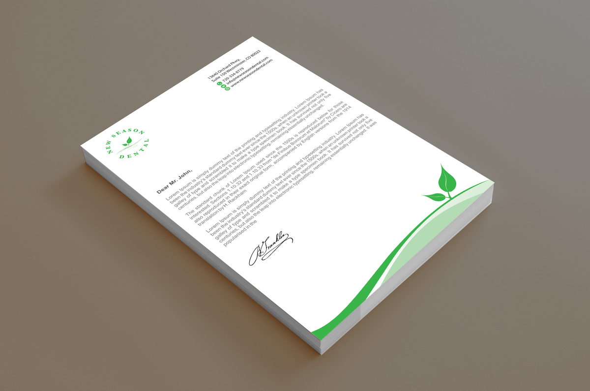 Stationery Design by alpesh9520 for New Season Dental | Design #12701938