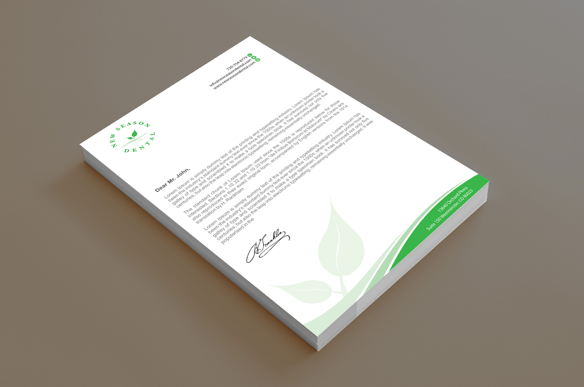 Stationery Design by alpesh9520 for New Season Dental | Design #12701941