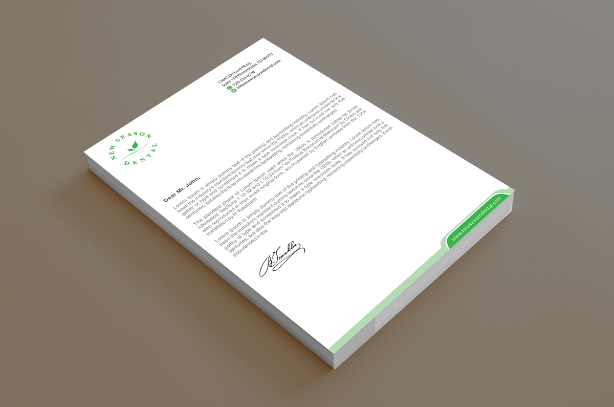 Stationery Design by alpesh9520 for New Season Dental | Design #12701944