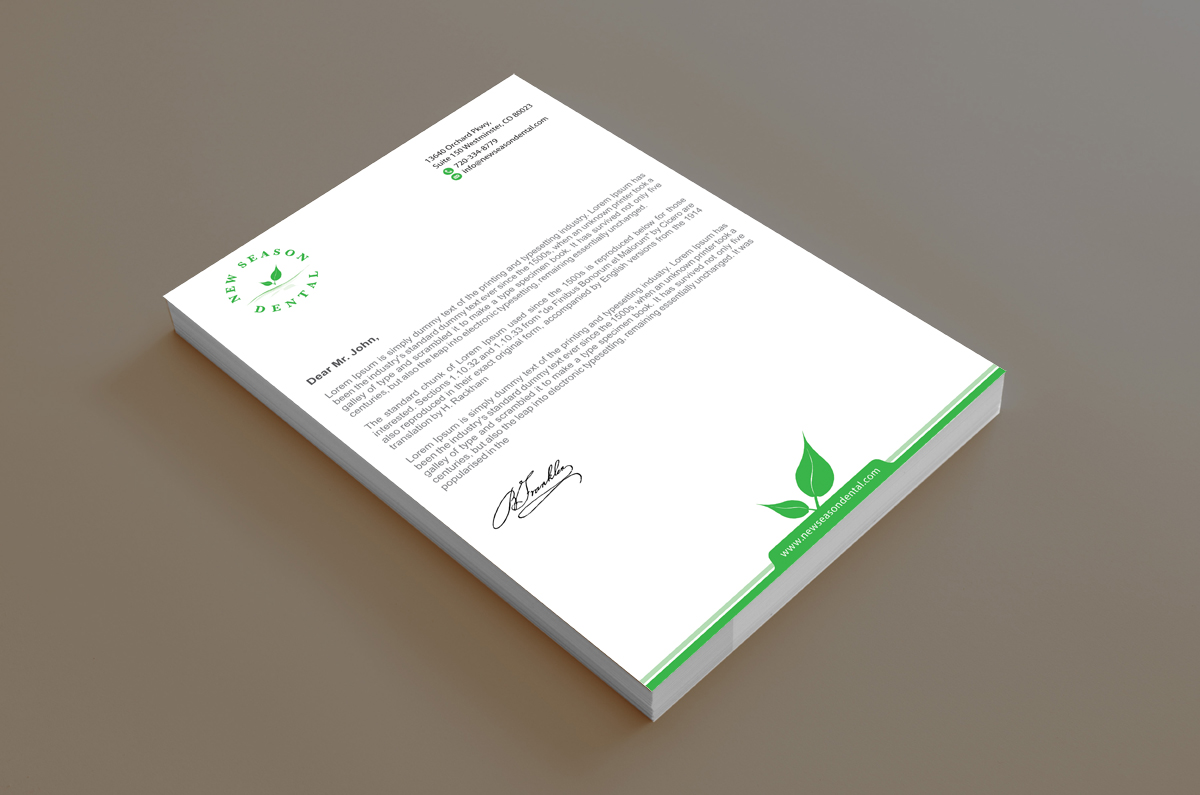 Stationery Design by alpesh9520 for New Season Dental | Design #12701951