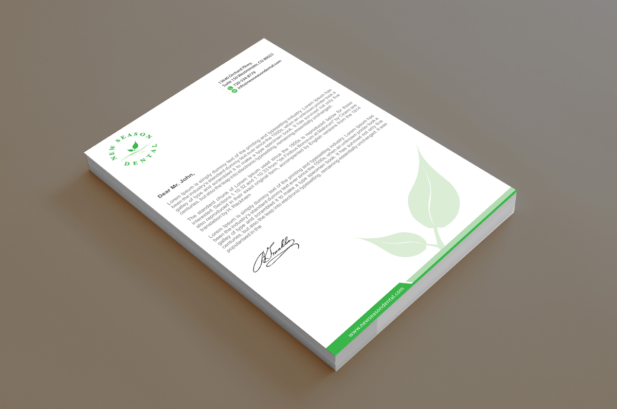Stationery Design by alpesh9520 for New Season Dental | Design #12701954
