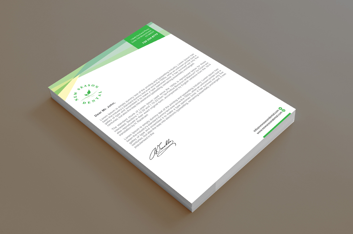 Diseño de Papelería por alpesh9520 para New Season Dental | Diseño #12702107