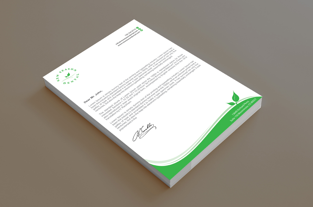 Stationery Design by alpesh9520 for New Season Dental | Design #12702651