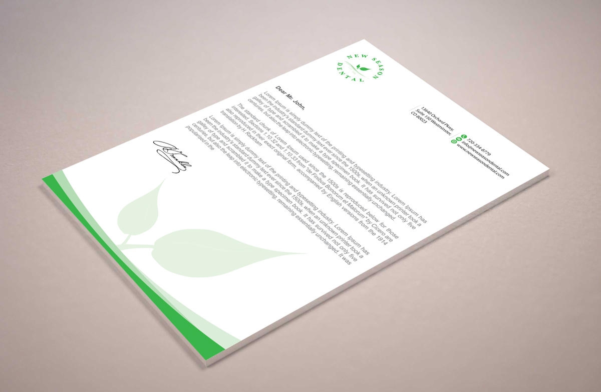 Stationery Design by alpesh9520 for New Season Dental | Design #12704339