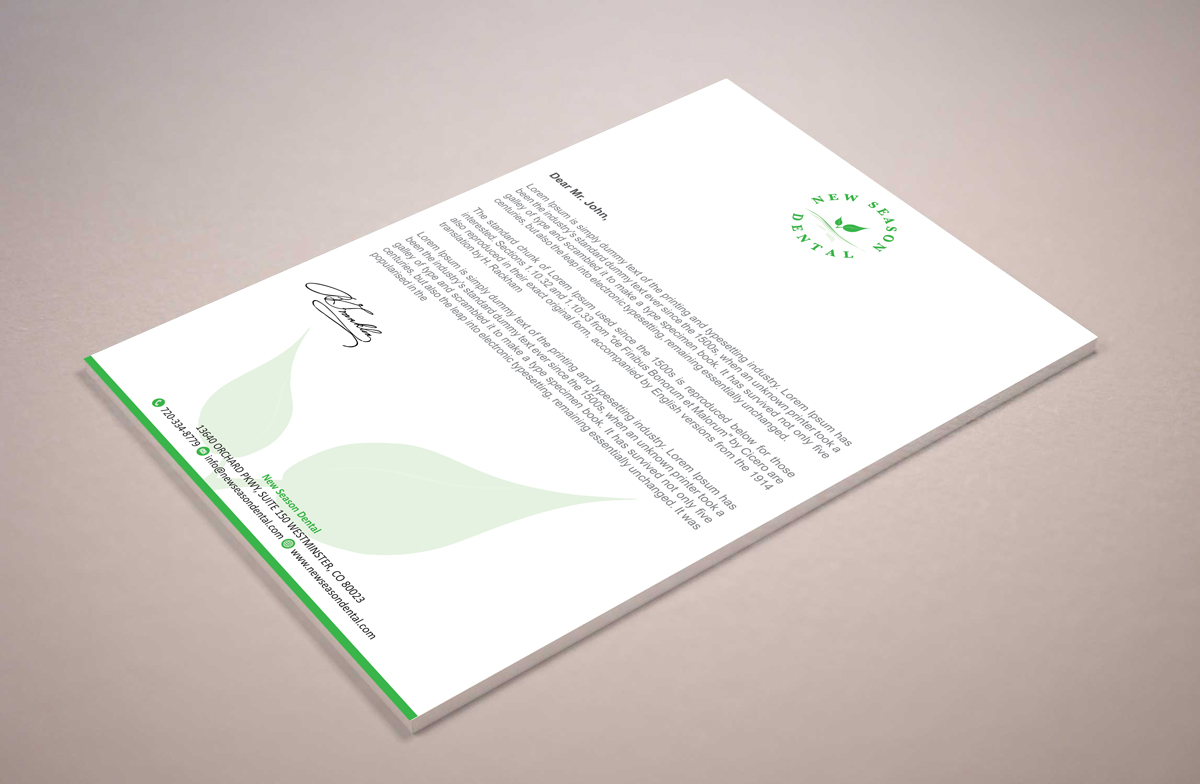 Stationery Design by alpesh9520 for New Season Dental | Design #12704340
