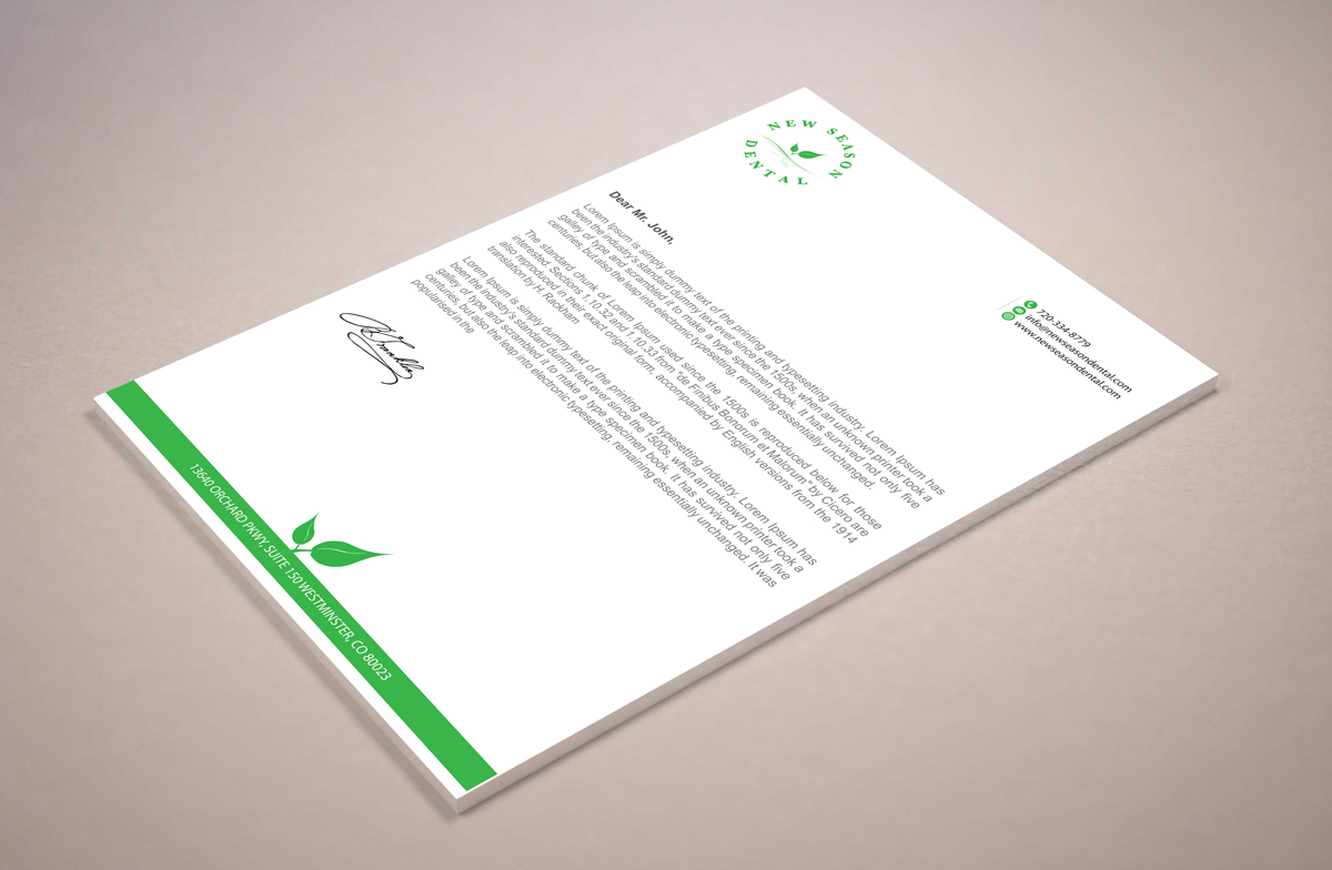 Stationery Design by alpesh9520 for New Season Dental | Design #12704343