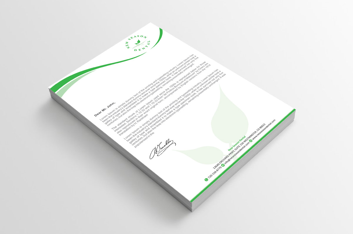 Stationery Design by alpesh9520 for New Season Dental | Design #12707685