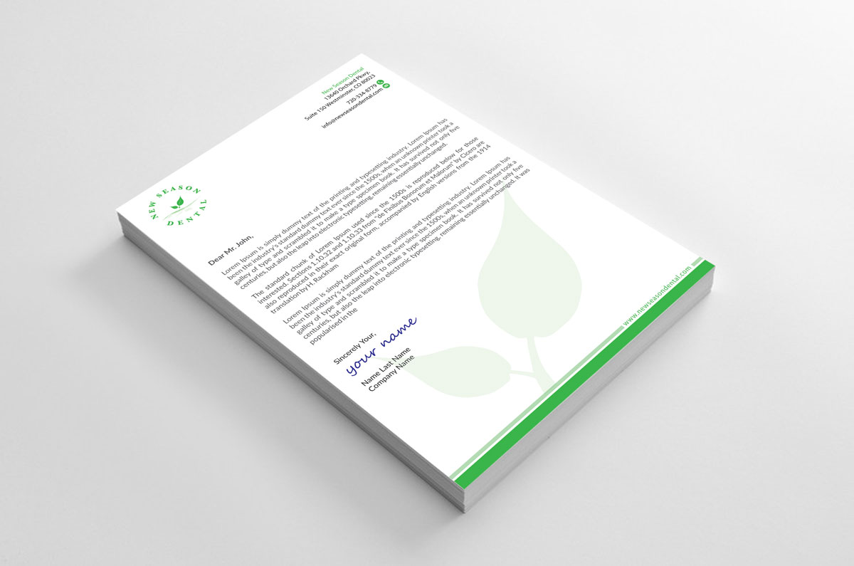 Stationery Design by alpesh9520 for New Season Dental | Design #12707687