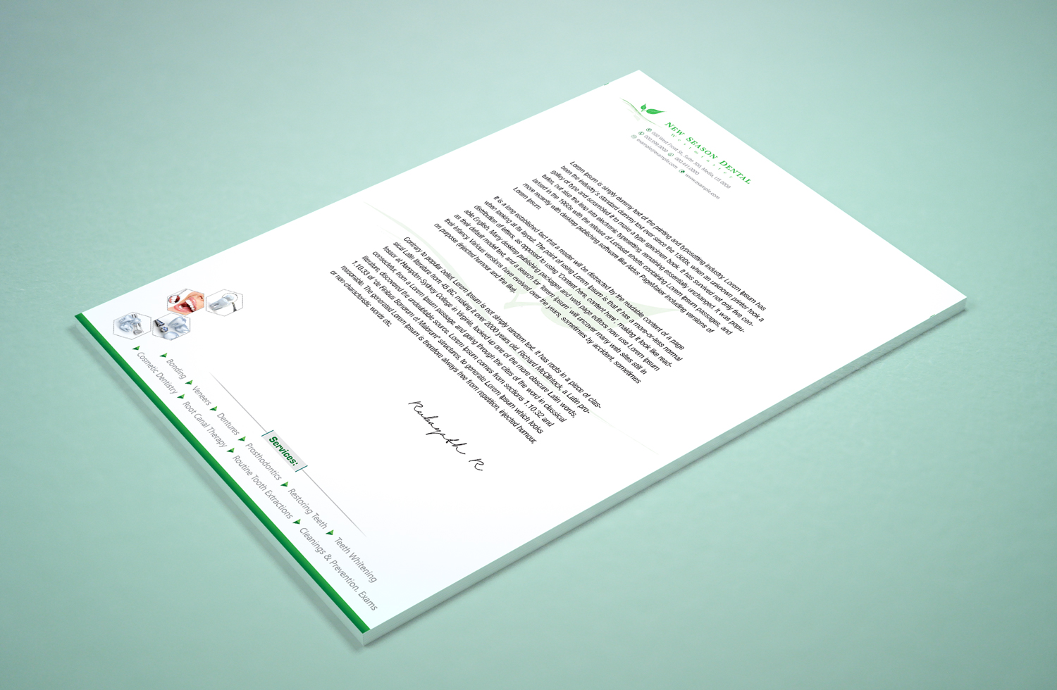 Diseño de Papelería por Petter Goms para New Season Dental | Diseño #12703495