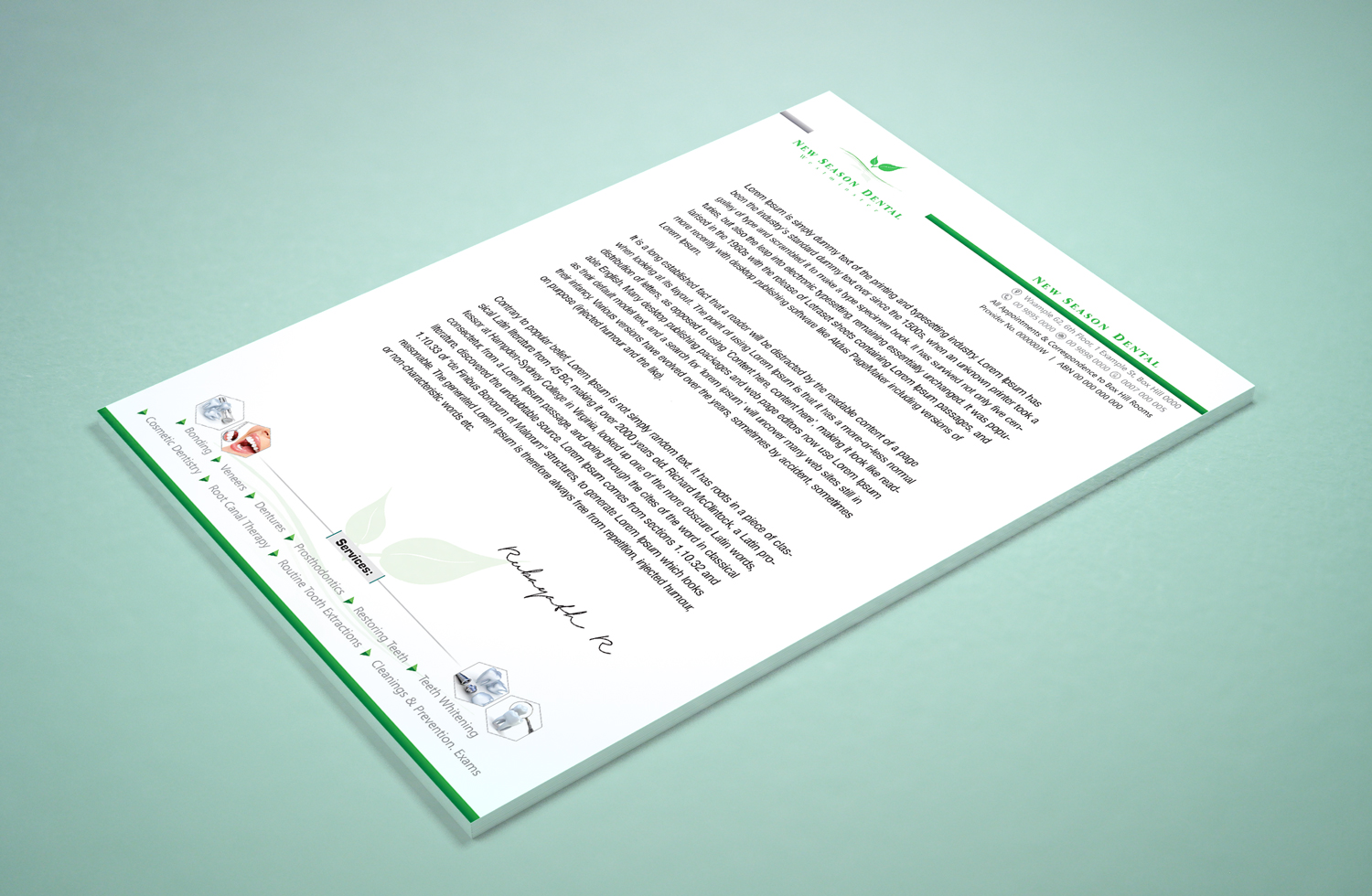 Stationery Design by Petter Goms for New Season Dental | Design #12703528