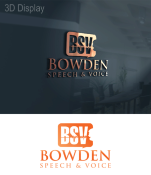 Logo Design by 3Guys for Bowden Speech & Voice | Design: #12709447